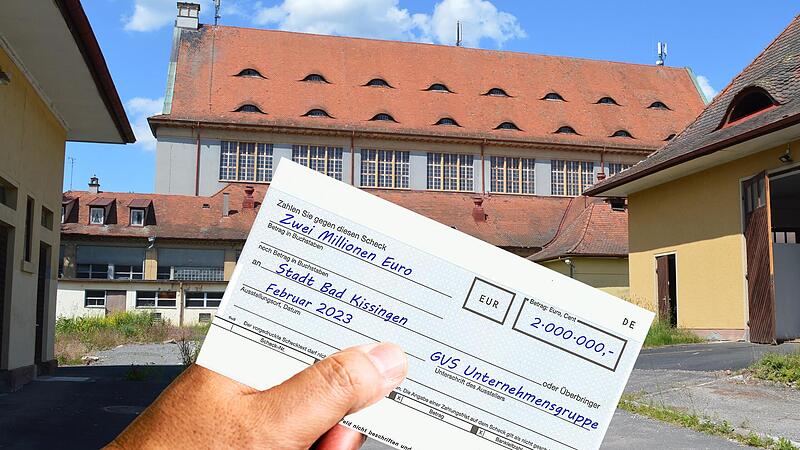 Nach Angaben der Stadt Bad Kissingen hat der Investor jetzt, wie vereinbart, Geld hinterlegt. Der Scheck auf unserem Foto ist gestellt.