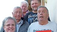 Vorsitzende Cornelia Wehner, Altb&uuml;rgermeister Heinz Burges, die stellvertretenden Vorsitzenden Christa M&uuml;ller und Stefan Schieber sowie Volker Rauh.