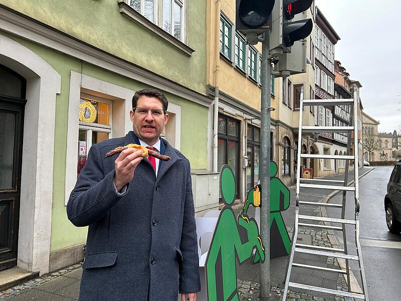 Coburger Bratwurst-AmpelCoburger Bratwurst-Ampel Coburger Bratwurst-Ampel in Betrieb gegangen