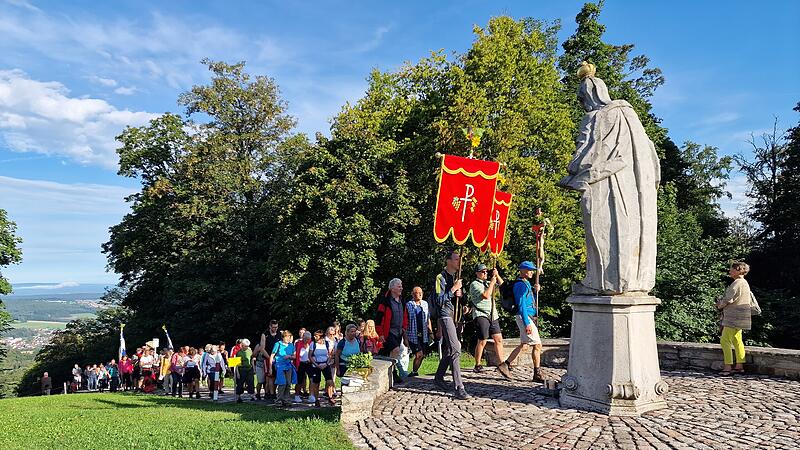 Ankunft der Wallfahrer aus Burkardroth