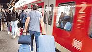 Die EVG warnt über Pfingsten vor Reisen auf der Schiene an Nord- und Ostsee.