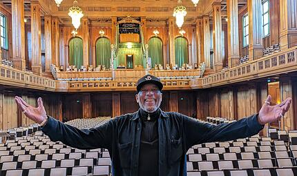 Ron Williams vor f&uuml;nf Jahren im Regentenbau.