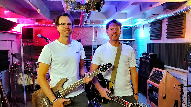 Steffen B&ouml;nig und Chris Feldner organisieren das neue Bamberger Rock-Festival.