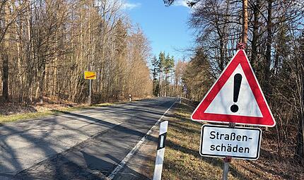 Kreisstra&szlig;e  CO 4 Weidach nach Wiesenfeld