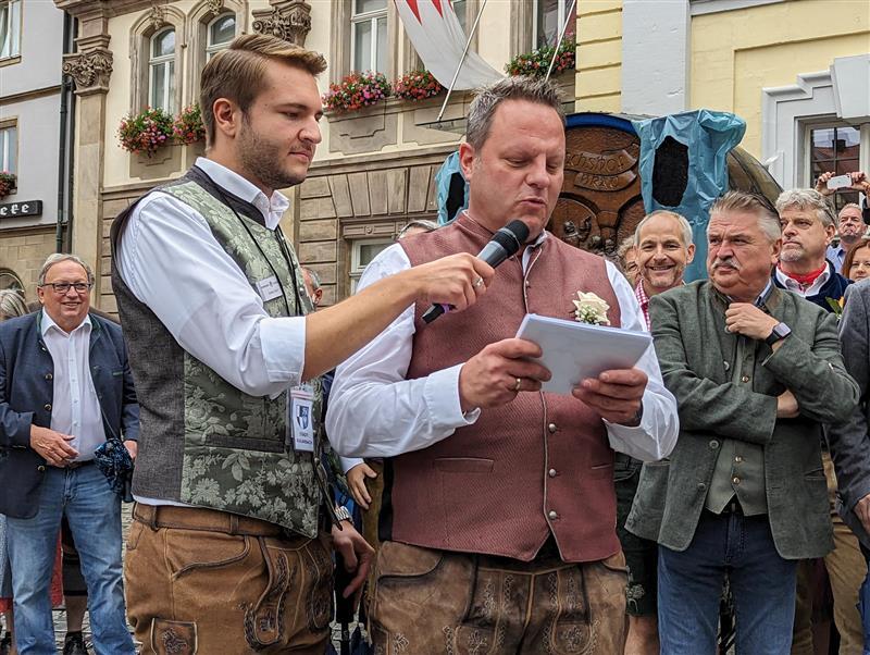 Begrüßung durch OB Lehmann