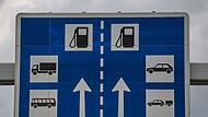 Tankstelle an der Autobahn