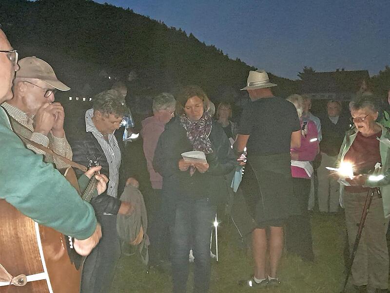 Die Pilger der Hoffnung waren diesmal im Raum Oberbach unterwegs.