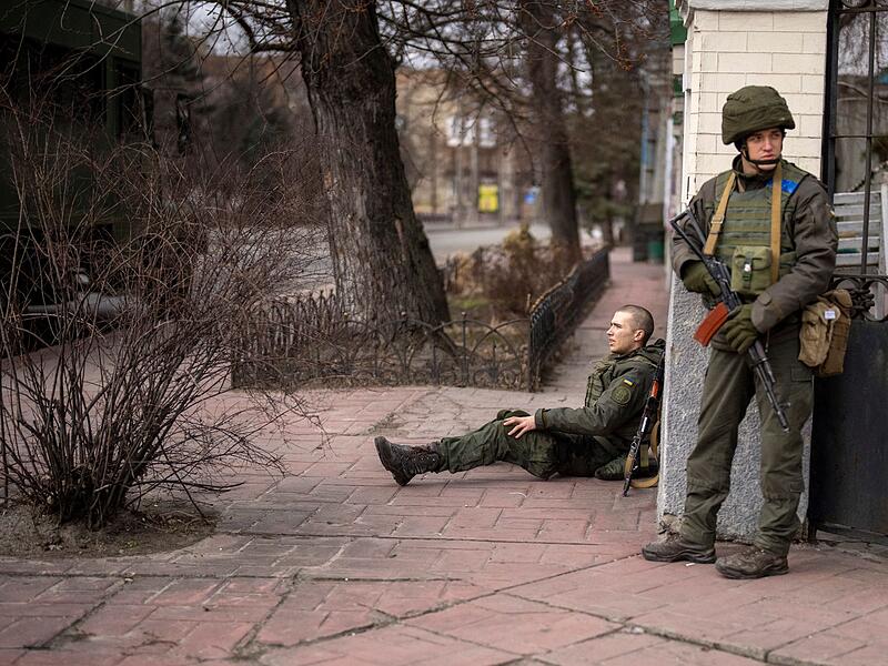 Soldaten in Kiew