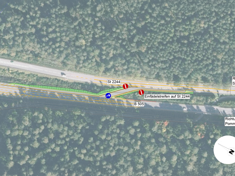 Pl&auml;ne Behelfsbr&uuml;cke B 505 St 2244 Strullendorf