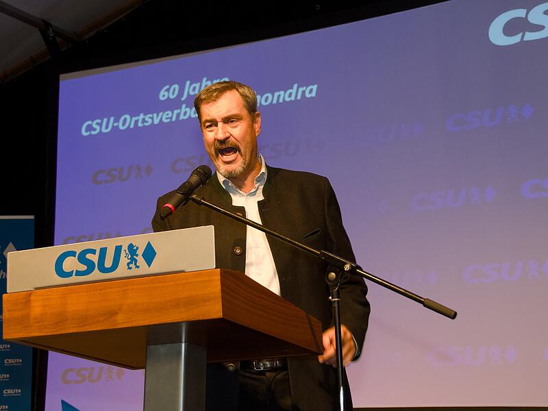 Feier 60 Jahre CSU Schondra mit Ministerpräsident Markus Söder