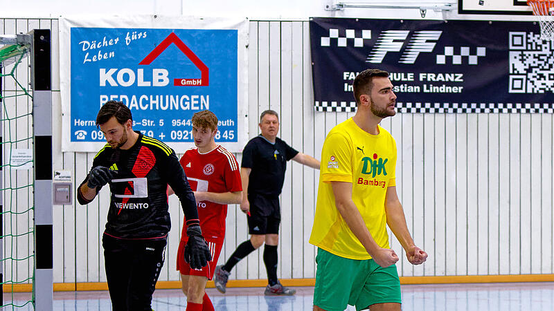 Treffsicher: Jonathan Müller erzielte bei der Kreismeisterschaft in Bindlach sechs Treffer.Futsal-Kreismeisterschaft Kreis 1 2025 in Bindlach Treffsicher: Jonathan Müller erzielte bei der Kreismeisterschaft in Bindlach sechs Treffer.