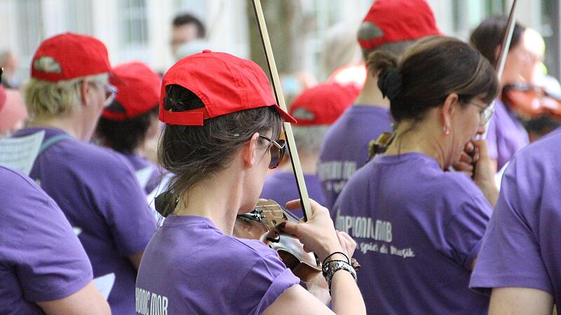 Impression vom Flashmob. Impression vom Flashmob.