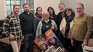 Die &Ouml;DP hat ihre Liste f&uuml;r die Stadtratswahl in Coburg nominiert. Hier ist ein Teil der Kandidierenden zu sehen sowie auch der amtierende &Ouml;DP-Stadtrat Tristan Wolf (Zweiter von links).