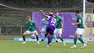 Im August kassierte der FC Schweinfurt beim FC Eintracht Bamberg seine bisher einzige Niederlage. Mit diesem Schuss erzielte Luca Ljevsic den 2:1-Siegtreffer. Im August kassierte der FC Schweinfurt beim FC Eintracht Bamberg seine bisher einzige Niederlage. Mit diesem Schuss erzielte Luca Ljevsic den 2:1-Siegtreffer.
