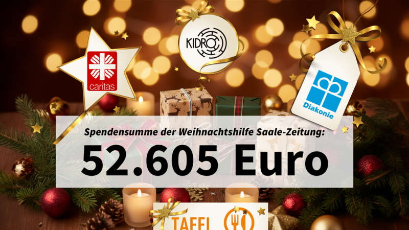 52.605 Euro kamen bei der Weihnachtshilfe der Saale-Zeitung zusammen.