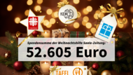 52.605 Euro kamen bei der Weihnachtshilfe der Saale-Zeitung zusammen.