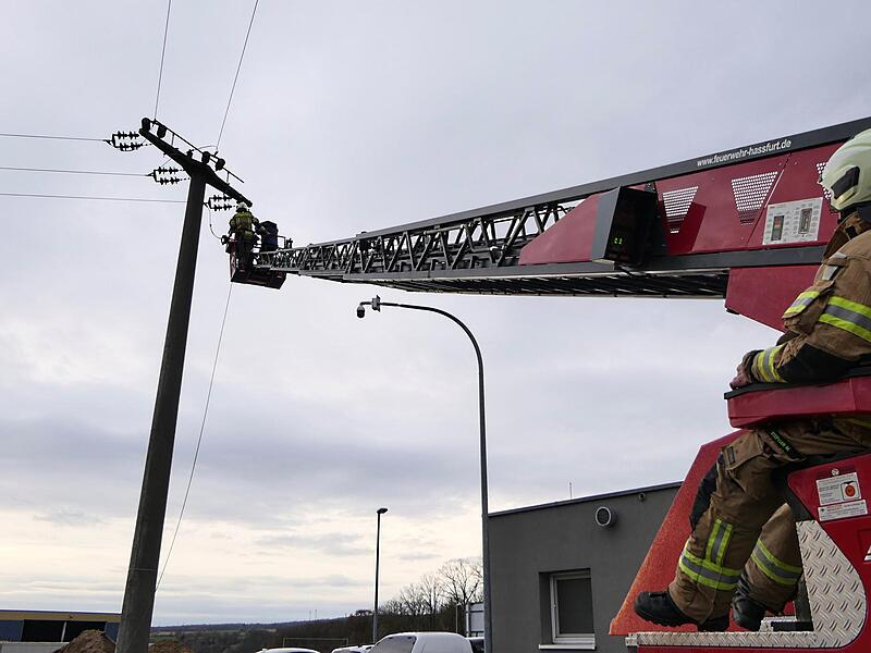 Stromunfall im Kreisabfallzentrum Wonfurt