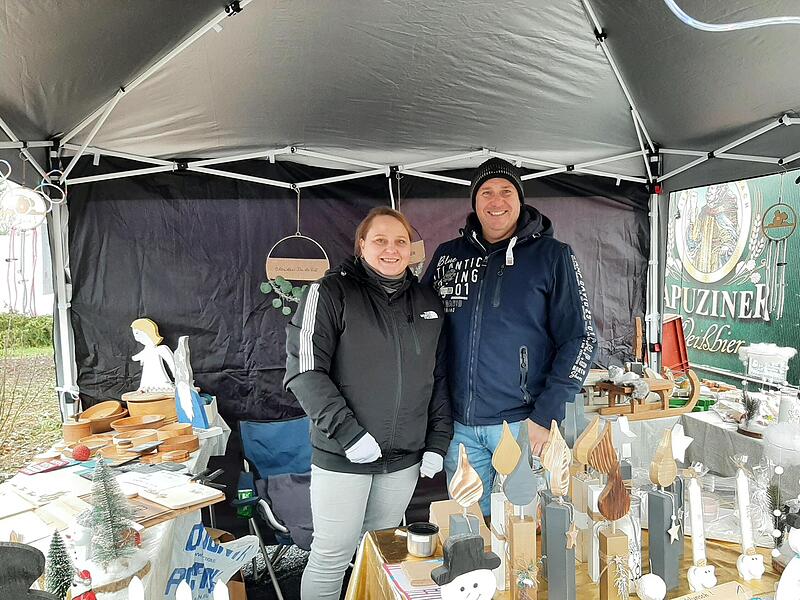 Handwerkliches und Selbstgemachtes gab es auf dem Weihnachtsmarkt der Nüdlinger Werkstatt der Lebenshilfe.