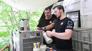 Würden es wohl wieder machen: Matthias Ruschig und Felix Schlickau vom Schäff-Keller.Forchheim & Fränkische Schweiz