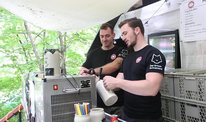 W&uuml;rden es wohl wieder machen: Matthias Ruschig und Felix Schlickau vom Sch&auml;ff-Keller.Forchheim & Fr&auml;nkische Schweiz