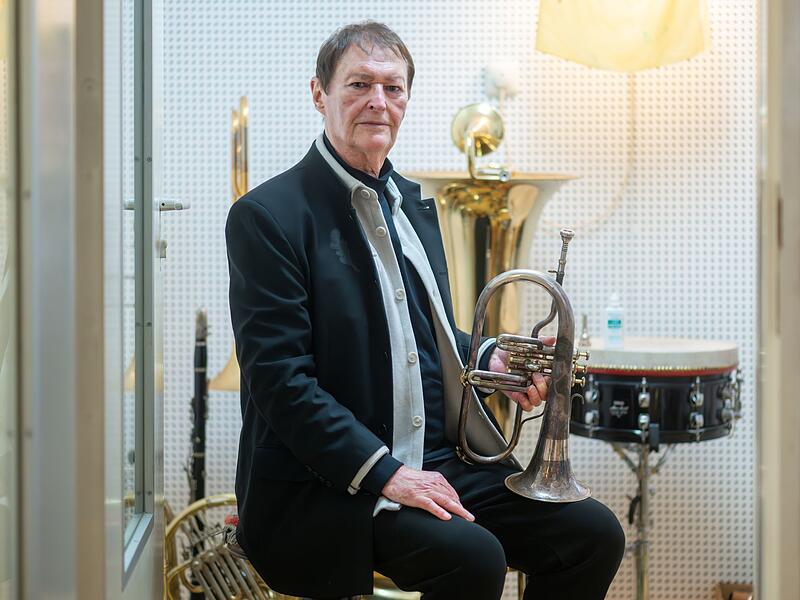 S&auml;nger Hans-J&uuml;rgen Buchner von der Musikgruppe Haindling