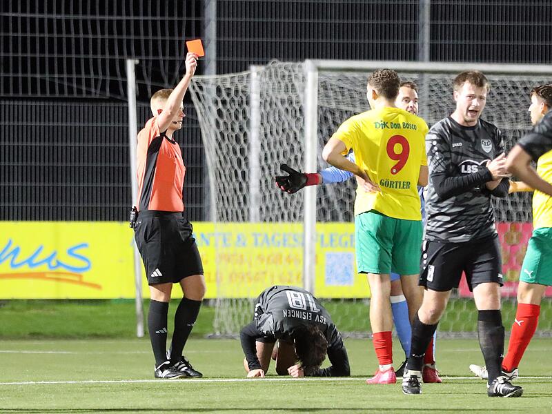 Im Hinspiel gegen den TSV Eisingen sah Patrick G&ouml;rtler zwar nach nur 14 Minuten die Gelb-Rote Karte, dennoch gewann am Ende die DJK Don Bosco Bamberg souver&auml;n mit 3:0.