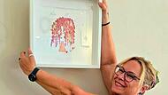 Andrea Langguth stellt ihre Werke im M&uuml;nnerst&auml;dter Altstadtcaf&eacute; aus.