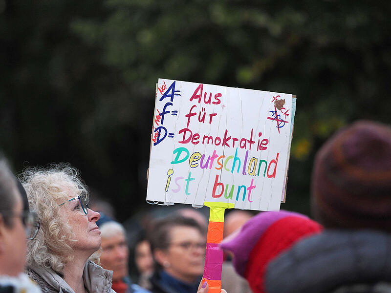Gegendemo gegen AfD-Treffen im Kongresshaus Coburg