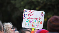 Gegendemo gegen AfD-Treffen im Kongresshaus Coburg