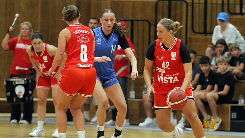 Linda Rosiwal (mit Ball) gehört zu den größten Talenten im Bamberger Basketball.