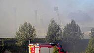 Gro&szlig;brand in Wunsiedel - Polizei warnt vor giftigem Rauch