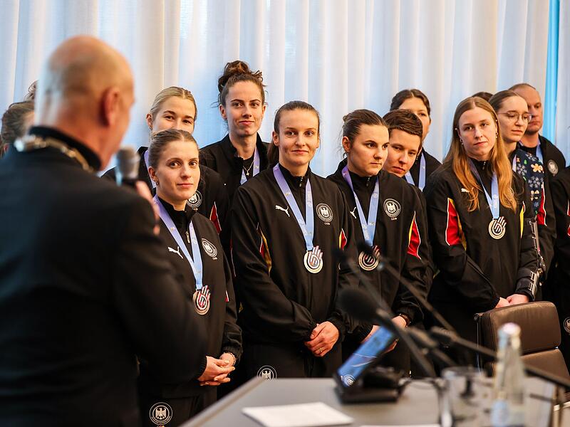 Empfang des deutschen Teams im Dortmunder Rathaus Empfang des deutschen Teams im Dortmunder Rathaus