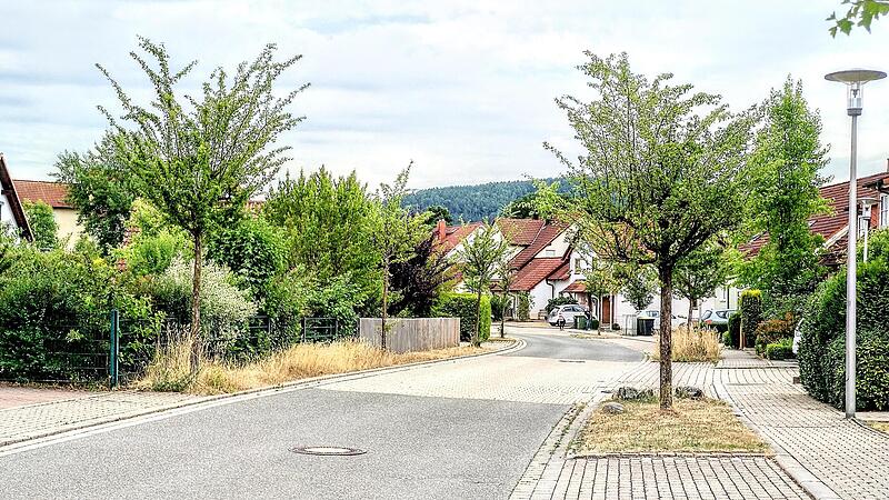 Blick in die Orffstra&szlig;e in Neustadt