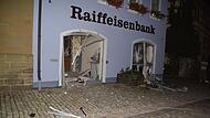 Der Geldautomat in der Abtswinder Filiale der Raiffeisenbank Mainschleife-Steigerwald wurde in der Nacht zum Montag gesprengt.