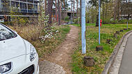 Das Uni-Südgelände in Erlangen ist voll davon: Trampelpfade wie hier an der Martensstraße Das Uni-Südgelände in Erlangen ist voll davon: Trampelpfade wie hier an der Martensstraße