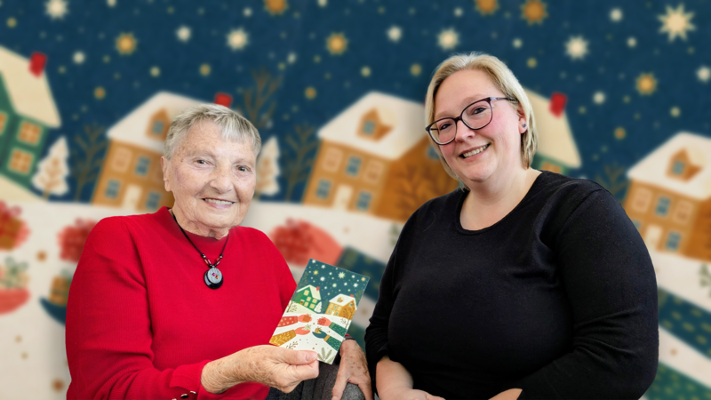 Postkartenaktion zu Weihnachten von Care im Quartier Bamberg