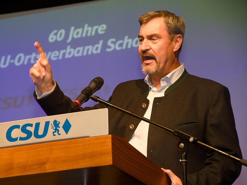 Feier 60 Jahre CSU Schondra mit Ministerpräsident Markus Söder