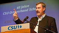 Feier 60 Jahre CSU Schondra mit Ministerpräsident Markus Söder