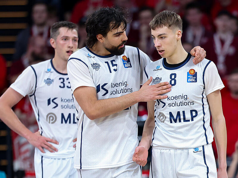 Marcel Keßen von den MLP Academics Heidelberg (Nummer 15) gewann in der vergangenen Saison mit seinem Team knapp in Bamberg.