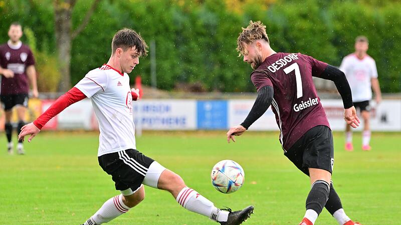 Daniel Geissler &minus; hier gegen Kalchreuth &minus; und die Oesdorfer haben zum Abschluss noch mal einen Sieg geholt.Forchheim & Fr&auml;nkische Schweiz
