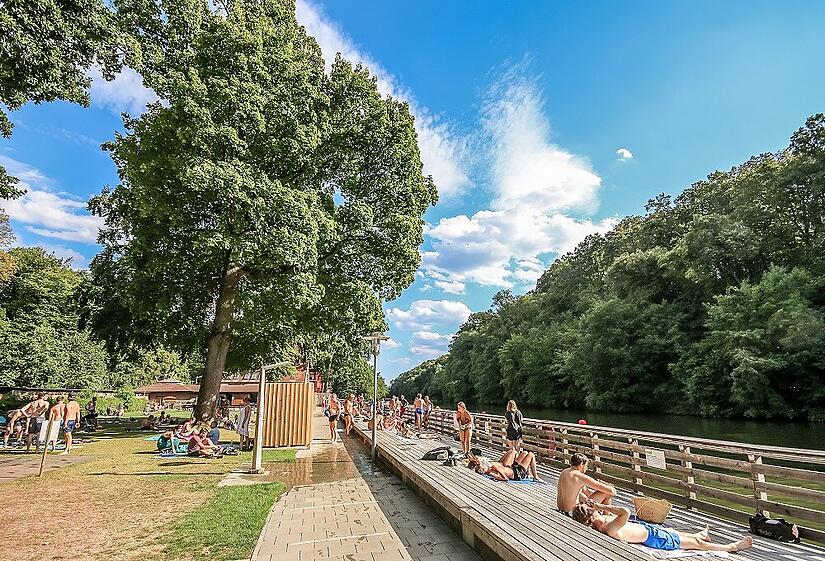 Die Bamberger Hainbadestelle eröffnet die Saison am 1. Mai. Die Bamberger Hainbadestelle eröffnet die Saison am 1. Mai.