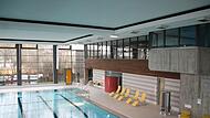 Blick in  das &bdquo;Merania&ldquo;-Hallenbad in Lichtenfels