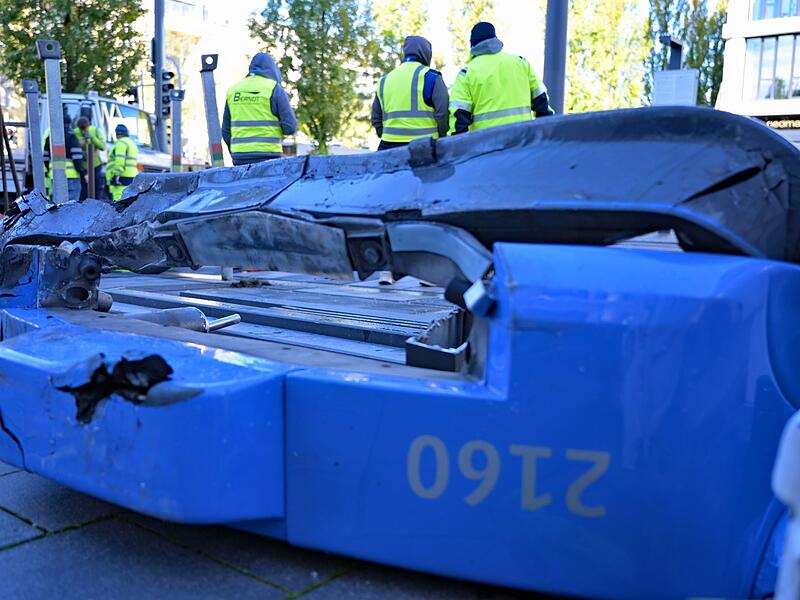 Trambahn in München entgleist