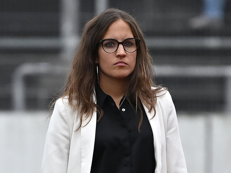 Nicole Kalemba beim Spiel der SpVgg Bayreuth  gegen den FC W&uuml;rzburger Kickers.