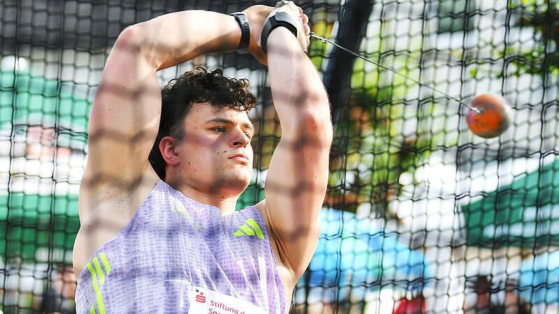 Merlin Hummel knackte beim Sparkassen-Meeting in Fr&auml;nkisch-Crumbach erstmals in diesem Jahr die 80-Meter-Marke. Seine 81,27 Meter waren die zweitbeste Weite, die er jemals in einem Wettkampf erzielte.