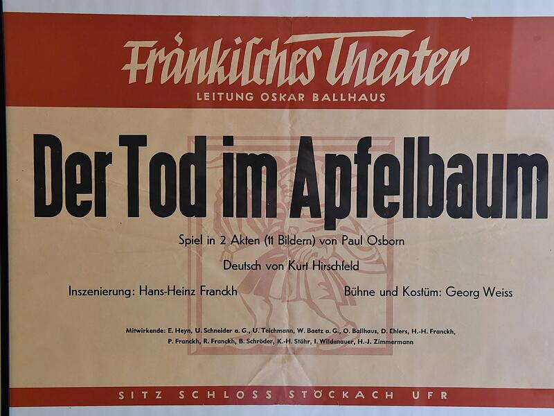 Ein Plakat aus den Anfängen des Theaters.