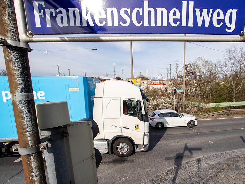 Frankenschnellweg in Nürnberg
