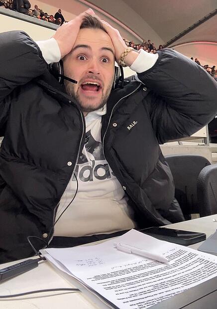 Emotion ist das wichtigste beim Kommentieren, sagt der Eltersdorfer Timo Engelhardt.