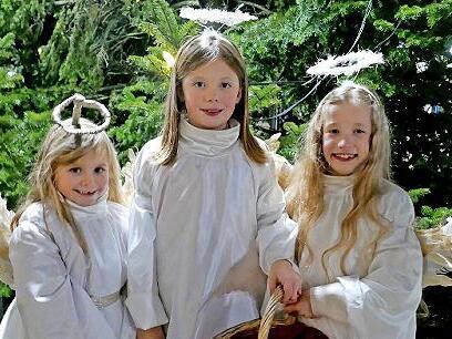 Die &bdquo;Trechertzer Engerla&ldquo; Nala, Martha und Ida.