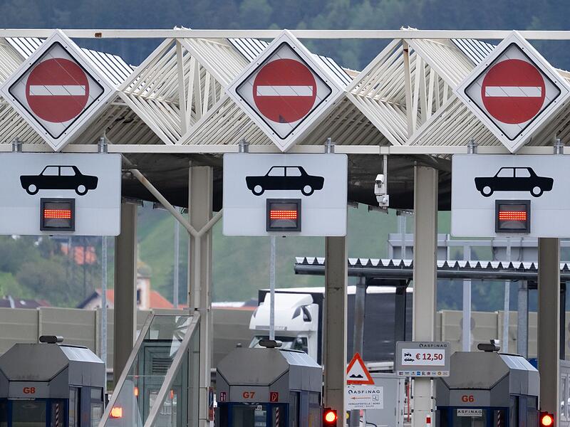Vor der Sperrung der Brennerautobahn